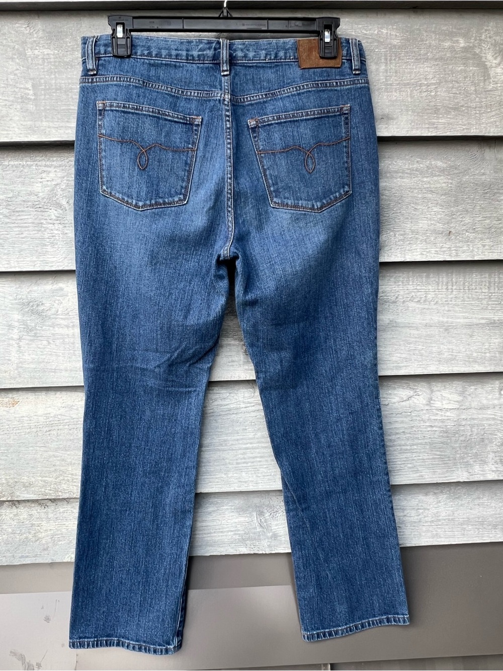 Lauren Jeans Co. Ralph Lauren LRL Womens Size14 Blue Classic Straight Stretch - Picture 6 of 15